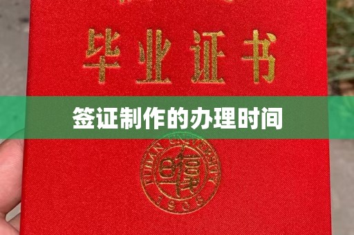 龙子湖签证制作的办理时间